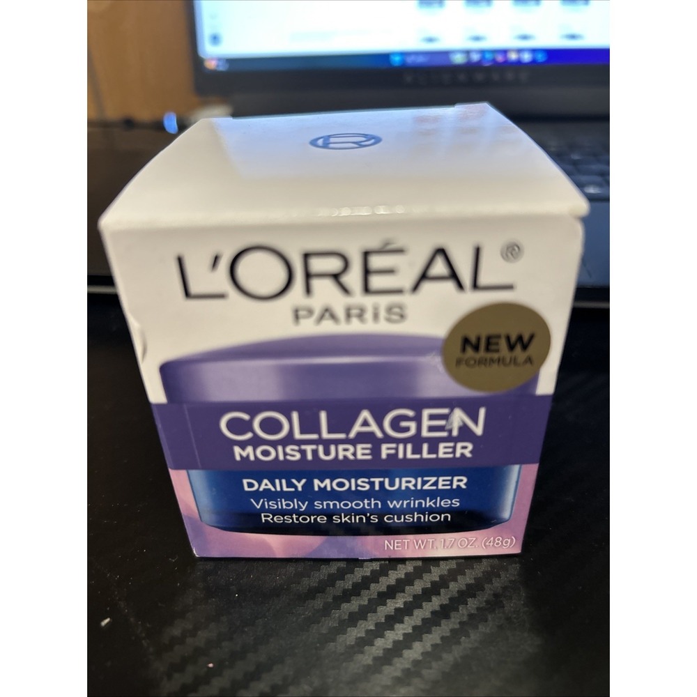 L'OREAL PARIS Collagen Moisture Filler, Daily Anti Aging Face Cream, 1.7oz NEW